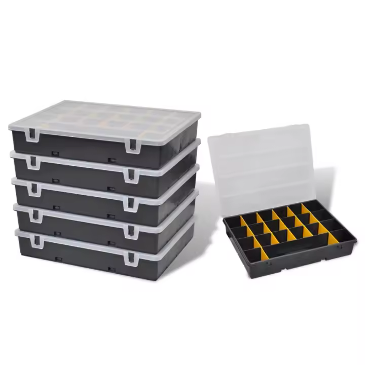 vidaXL Torre de 6 cajas de herramientas, - 1