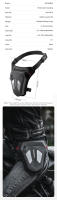 Bolsa De Motocicleta ROCKBROS Reflectiva Bandolera Ajustable Para Ciclismo Al Aire Libre Equipamiento De Motocicleta - details 1