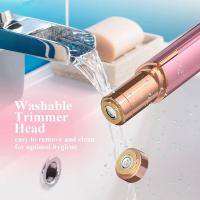 Depiladora Facial Mujer, Mini Depiladora Electrica para vello facial ,perfilado de las cejas ,Recortadora para el vello indeseado ,carga Usb - details 2