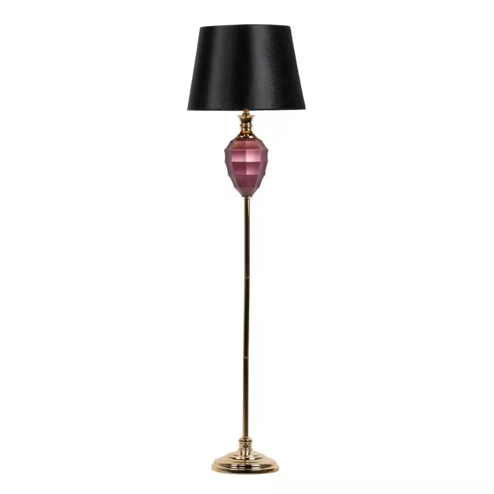 Adda Home Lámpara de Suelo Cristal Gemstone 40,5x40,5x165 Cm - Estilo y Funcionalidad - 1
