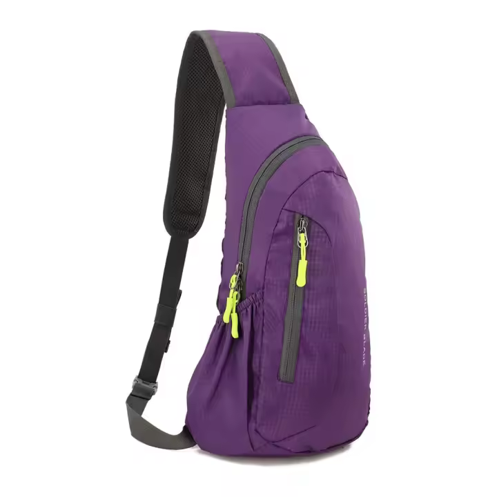 Mochila bandolera de Nailon Ligera E impermeable para Actividades al Aire Libre - 1