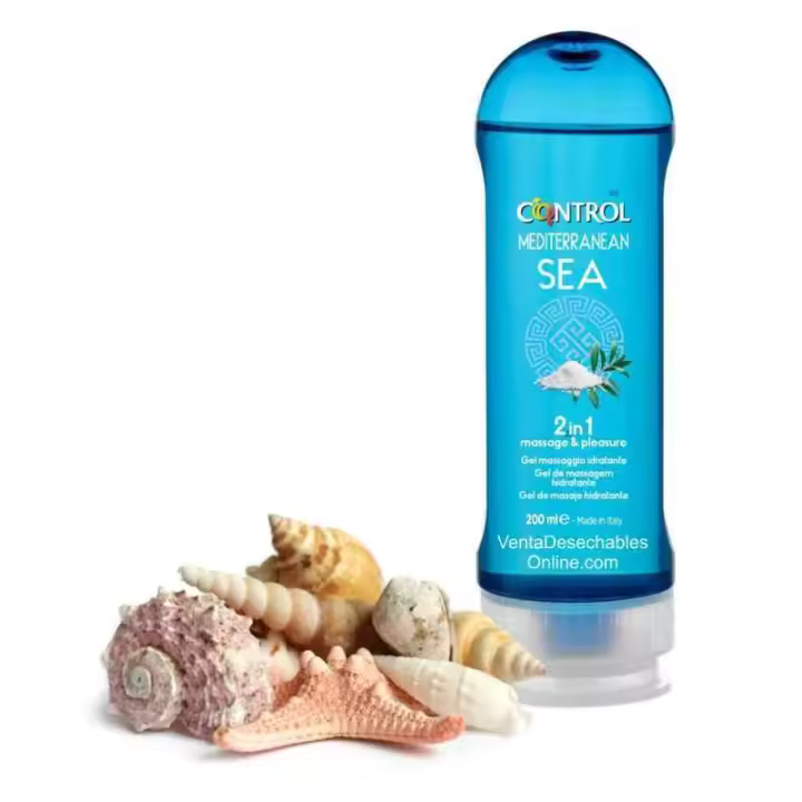 Control Lubricante Control Mediterranean Sea Gel Masaje 2 en 1 - 200 ml 8411134135872 - 1