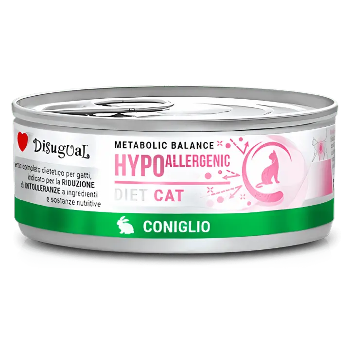 Disugual Diet Cat Conejo Hipoalergénico 85 g – Comida Húmeda Veterinaria para Gatos con Alergias - 1