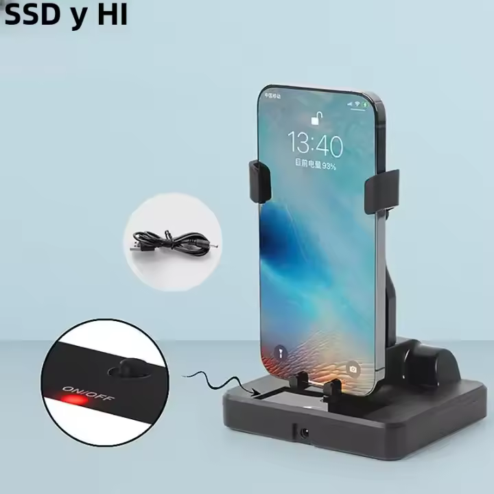 Soporte De Teléfono Móvil Con Moverse Automaticamente Y Contador De Pasos KOQZM Estándar Mini Tripod Ligero Para Escritorio - 1