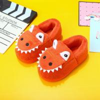 Pantuflas Verdes De Peluche Para Niños Con Patrón De Dinosaurio Lindo Antideslizantes Para Uso Interior Tallas Para Edad 3-6 Años - details 8
