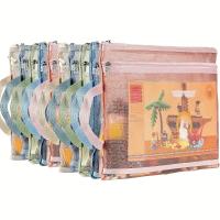 Bolsas De Almacenamiento De Tela Coloreada Con Cremallera 5pcs Organizador De Nylon De Doble Capa Para Juguetes De Bloques De Construcción Y Rompecabezas - details 0