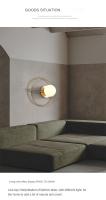 Lámpara De Pared LED Moderna Dorada/Negra Luz De Pared Creativa Para Dormitorio Y Sala De Estar Instalación En Pared Incluye Bombilla - details 4