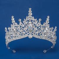 Diadema De Princesa Y Reina Para Boda 1 Pieza Accesorio De Cabello De Luxo Con Rhinestones Decoración De Fiesta Moda - details 1