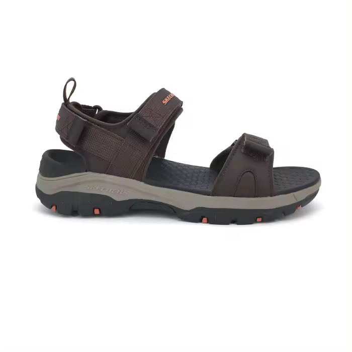Sandalia de Skechers para hombre, mod.205112, Sandalia tres cinta textil adhesivas ajustables y plantilla memory foam muy cómodas - 1