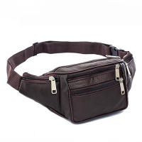 Bolsa De Cintura Para Hombre De Cuero Genuino Bolsa De Móvil Con Cadena Estilo Fashion Bolsa De Cintura Para Deporte Y Aventura - details 14