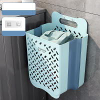 Cesta De Ropa De Baño Plegable Y De Pared Para Almacenamiento De Ropa Sucia Organizador De Lavandería Familiar Material Ecológico Plástico Y Cemento - details 16