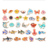 Juguetes De Pesca Magnéticos De Madera Montessori Para Niños Juego Educativo De Vida Marina Interactivo Para Padres Y Niños Aprendizaje Temprano - details 5