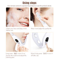 Correa Masajeadora Facial Eléctrica V-Face Lifter Con Control Remoto Eliminador De Doble Mentón LED 5 Modos Afirmación Belleza Dispositivo - details 14