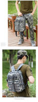 Mochila De Pesca Para Hombres Bolsa De Camping Y Viaje Al Aire Libre Con Sistema Molle Táctico Para Deportes Almacenamiento De Cañas Y Cajas De Señuelos - details 17