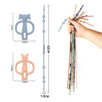 Cling De Biberón Para Bebé De Silicona Suave Cadena De Mordedor Ajustable Soporte De Pezón Para Recién Nacidos Accesorios De Carrito De Bebé - details 1