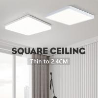 Luz De Techo LED Ultrafina 2.4CM 18W 24W 36W 48W AC85-265V Para Decoración Interior De Hogar Habitación Dormitorio Sala De Estar Cocina Control Remoto Infinitamente Dimmable - details 0
