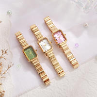 Reloj De Pulsera Para Mujer Koushi De Acero En Forma Rectangular Con Correa De Banda Moda Casual No Resistente Al Agua Movimiento Cuarzo - details 1