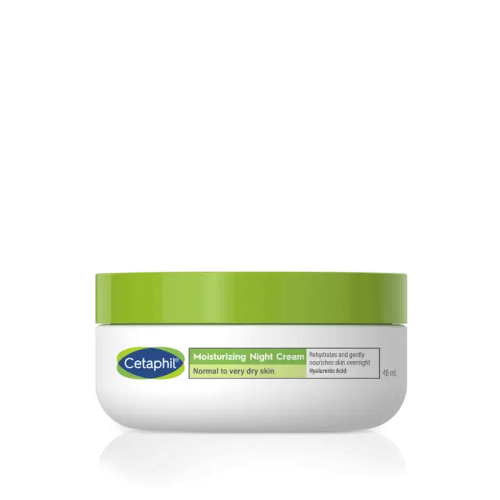 Cetaphil Crema Facial Hidratante de Noche con Ácido Hialurónico, 48 ml. - Galderma - 1