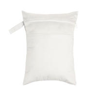 Bolsa De Pañales Impermeable Y Reutilizable De Color Sólido Con Dos Bolsillos Cerrados Para Viaje Playa Piscina Artículos Para Bebé - details 15