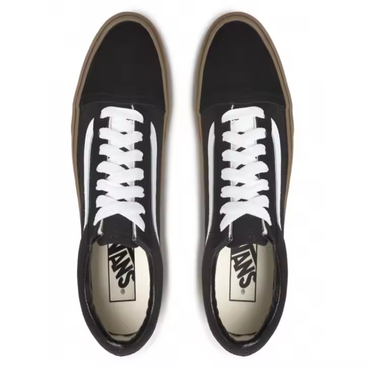 Zapatillas Vans Old Skool Gumsole en Ante Negro - Estilo Clásico - 1