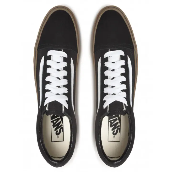 Zapatillas Vans Old Skool Gumsole en Ante Negro - Estilo Clásico - 1