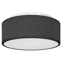 Lámpara de techo vidaXL, montaje en el techo, negra, Ø 30 cm, tela, E27 - details 1
