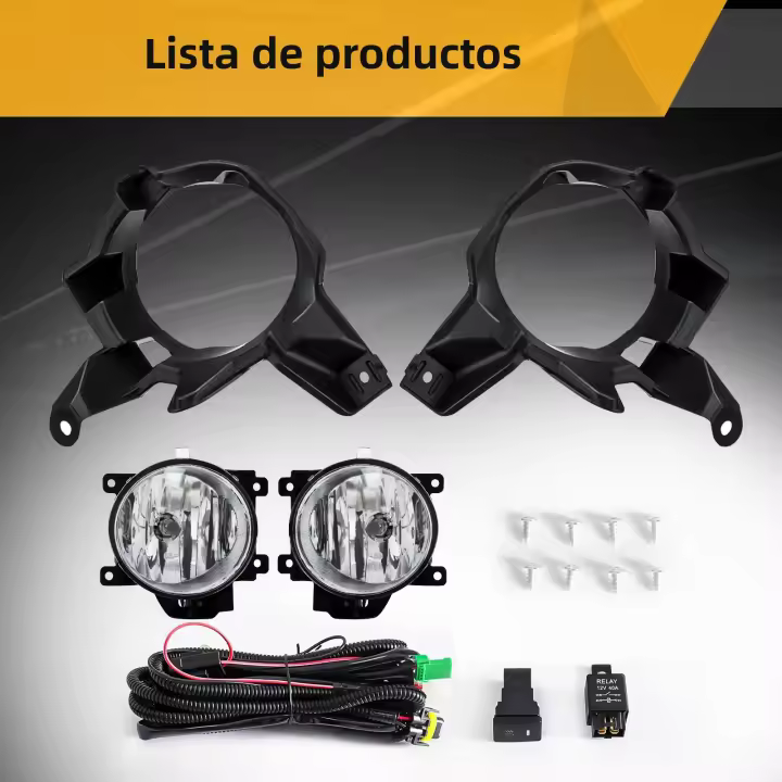 Lámpara De Niebla Para Toyota RAV4 2013-2015 Con Bombilla Halógena Marco Cubierta Alambre Y Interruptor Impermeable Accesorios De Coche - 1