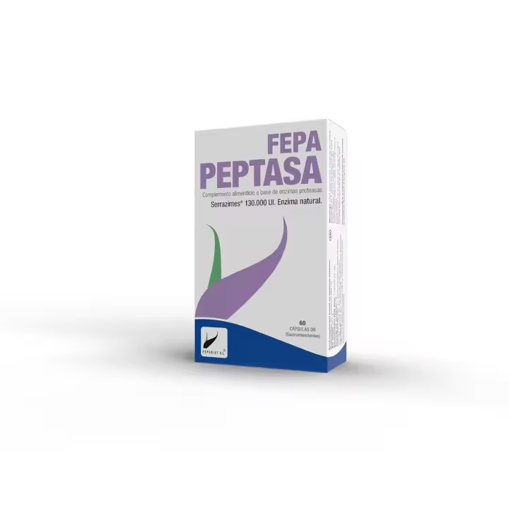 Fepa Peptasa ˑ Serrazymes 130.000 UI - 60 cápsulas Fepadiet - 1