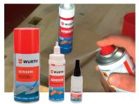 Pegamento Adhesivo Instantáneo Cianocrilato  WURTH con Activador y Eliminador para Materiales Porosos  Adhesivo para Madera, Cerámica, Metal, Plásticos y Más - Uso Universal, Alta Resistencia - details 1