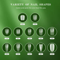 Set De Uñas Postizas De Acrílico Transparentes Fully 120pcs/bag Tamaño Mixto Para Ballet Y Ocasiones Especiales - details 1