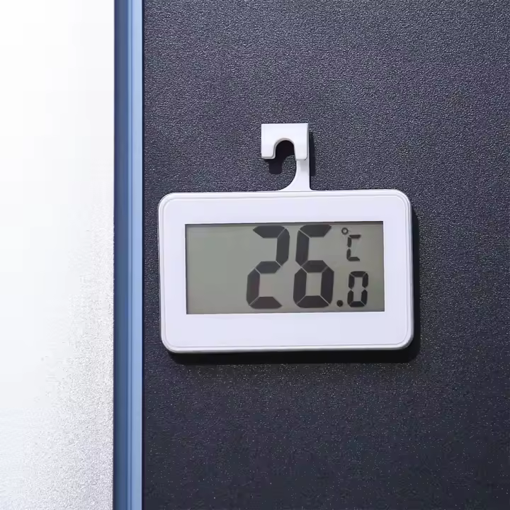 Termómetro Digital Para El Hogar Con Alarma De Hielo Medidor De Temperatura Para Nevera Y Congelador Pared Y Soporte Incluido Batería De Botón Incluida - 1