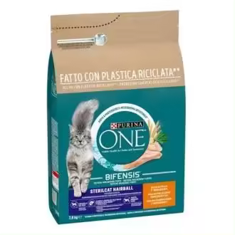 Comida para Gato PURINA ONE Bifensis Hairball Pavo y Cereales 1,5kg - 1