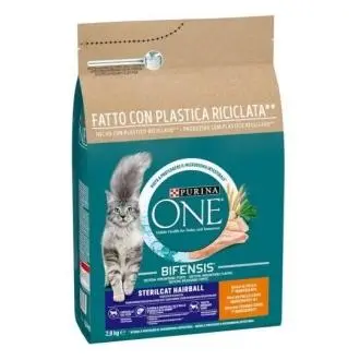 Comida para Gato PURINA ONE Bifensis Hairball Pavo y Cereales 1,5kg - 1