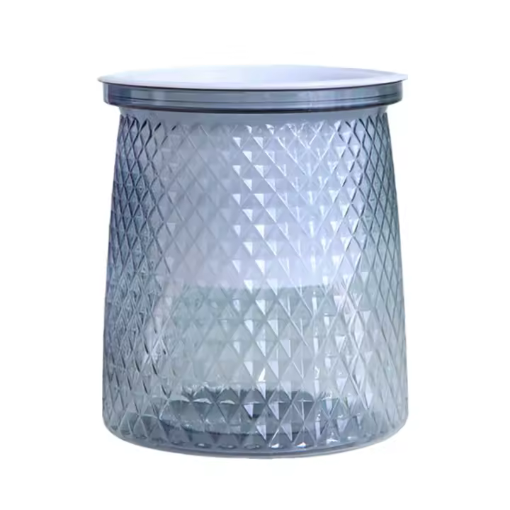 Maceta De Riego Automático Doble Capa Transparente Plástico Vaso De Flores Decoración De Potted Flowerpot Hydroponic - 1