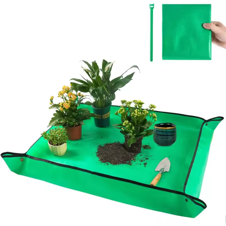 Tapete Grande de Translante de Plantas de Interior y Control de suciedad, 39,5x31,5 pulgadas, bandeja portátil - 1