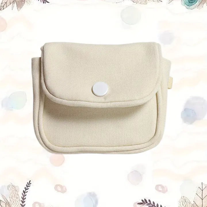 Bolsa De Monedas Simple Bolsa Para Tarjetas De Identidad Estilo Coreano Y Japonés Moda Para Estudiantes Bolsa Colgante Pequeña Almacenamiento De Licencia De Conducir Material De Lona Unisex - 1