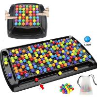 Bola de Arco Iris juego de Juguete colorido Divertido rompecabezas juego de Mesa de Ajedrez con 80 unids CUENTA DE Colores juego de Cerebro inteligente Juguete Educativo - details 1