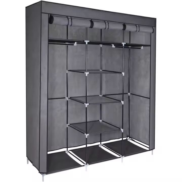 T-Lovendo Armario Organizador de Ropa Plegable Modular Tela 175x150x45cm - 1