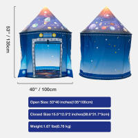 Carpa Infantil Plegable Portátil Para Niñas Y Niños Casa De Juguete De Princesa Y Príncipe Grande Para Exterior Regalo Para Niños - details 3