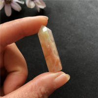 1PC Torre De Cuarzo Hermoso De Rosa Natural Sakura Agate Punto De Energía Rosa Gemas Reiki Decoración Para El Hogar - details 2