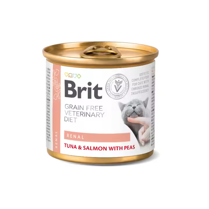 Brit Veterinary Diet Renal Latas para Gatos (6 x 200gr) - 1