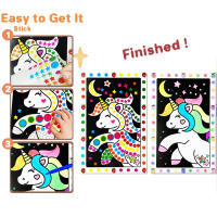 Puzzle De Dibujos Animados Para Niños Pegatinas De Mosaico De Animales Divertido Juguete Educativo Para Capacitar La Paciencia Y El Desarrollo Infantil - details 4