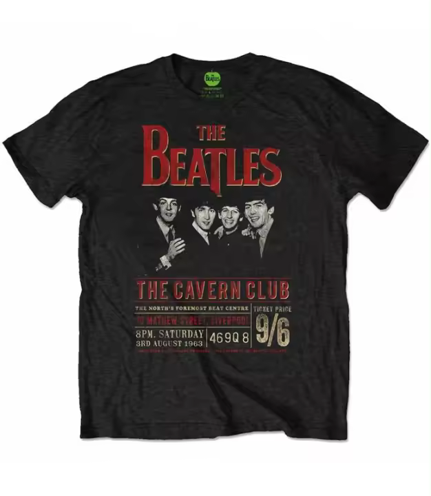 THE BEATLES Cavern '63 Camiseta ECOLOGICA Licencia Oficial RockOff  BEATECOTS01MB - 1