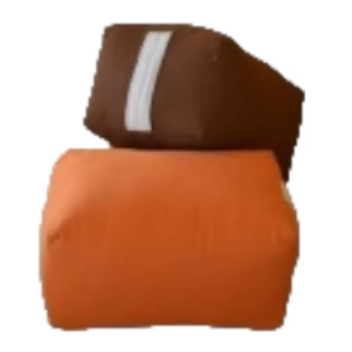 Cojín Meditación Zafu Futonia Ergonómico Transportable 30x20x15cm Algodón Coco Látex Natural - 1