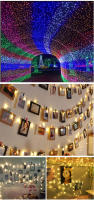 Luces De Cadena LED Para Exteriores Impermeables Guirnalda De Navidad Para Bodas Y Fiestas Decoración De Jardín Navidad Multicolor Blanco Cálido - details 14