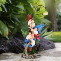 Estatua De Enano Para Jardín Decoración De Pared De Hada Sin Caras Muñeco De Resina Colección Adorno De Jardín Al Aire Libre - details 1