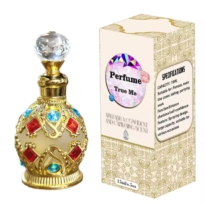 Perfume árabe para mujer, aceites de perfume de larga duración, 14 ml. Arabian Amorous Feelings Fruity Crown True Self, perfume árabe para mujer y hombre. - 1