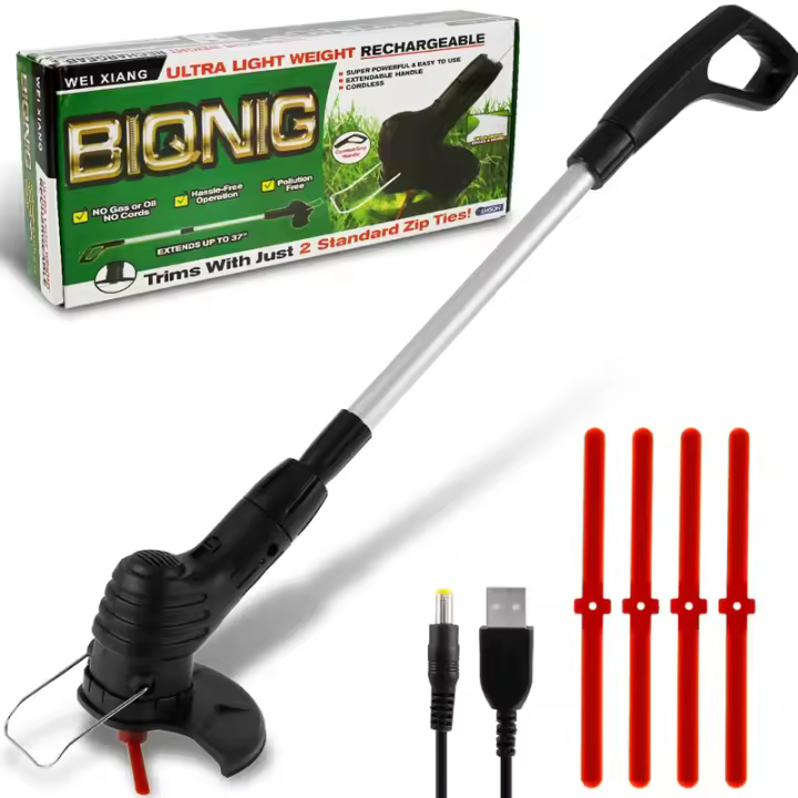 Cortacésped Portátil Inalámbrico Con Batería De Litio Para Jardín Trimmer De Hierba Herramienta De Jardinería Para El Hogar Eliminador De Malas Hierbas - 1
