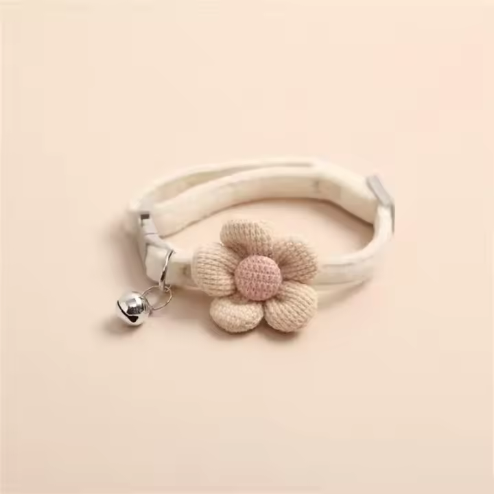 Collar De Seguridad Para Mascotas Dibujos Animados Para Perros Y Gatos Con Campana Y Decoración De Flores Lindas Accesorio Para Cuello De 1 Pcs O 4pcs - 1