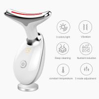 Masajeador Facial Y De Cuello Anti-Aging Con 3 Luz - Dispositivo De Rejuvenecimiento De Piel Con Modos Rojo/Azul/Blanco Instrumento De Belleza De Elevación Para El Hogar - details 7